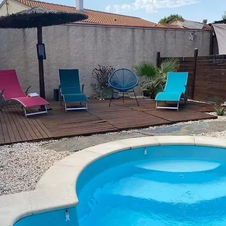 住宿加早餐酒店 Cocon A Quelques Minutes Des Plages Du Roussillon 3*